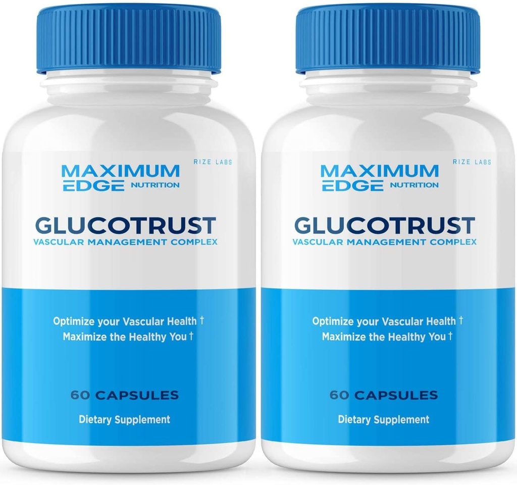 rize labs - Glucotrust Supplement Capsules, Advanced Balance Max Formula Complex Blend Edge (120 cápsulas)