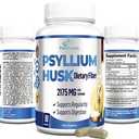 YUMMYVITE Psyllium Husk Dietary Fiber Supplement 2175mg, Non-GMO, 90 Capsules