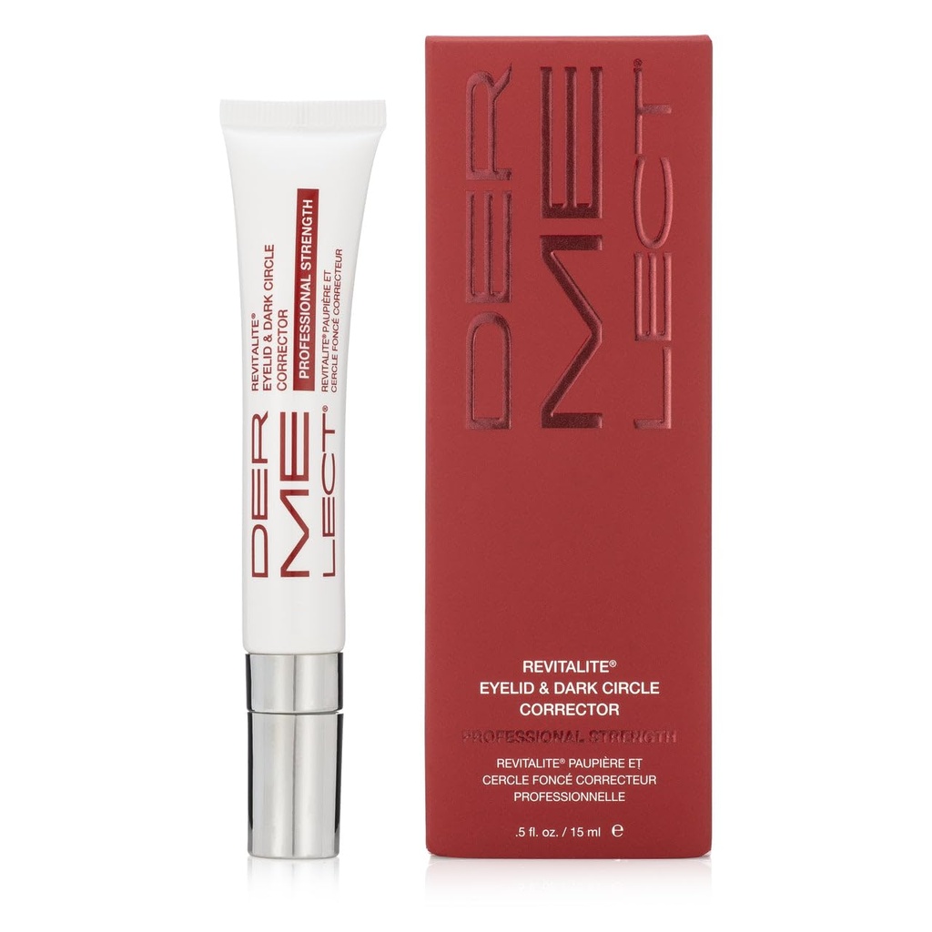 Dermelect Revitalite Eyelid " Dark Circle Corrector- Professional Strength, Anti-Aging Eye Cream with Peptides, Brightening " Tightening Ingredients- Dark Circles, Puffiness, Droopy Eyelids " Wrinkles
