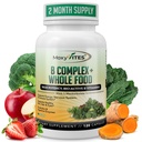Complejo de vitamina B MoxyVites - B Vitaminas Suplemento alimenticio completo, B12 Metilcobalamina, B1, B2, B3, B5, B7, B9 - para soporte de estrés, energía y inmunológico, Vegan, 120 cápsulas