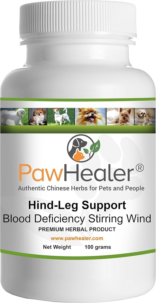 Hind Leg Weakness: Blood Deficiency Stirring Wind -100 Grams-Herbal Powder para perros &amp; mascotas
