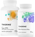 THORNE - Wellness Essentials Bundle - Omega-3 " Multivitamin Combo - Super EPA " Basic Nutrients 2/Day - 30 Servings