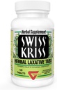 Suizo Kriss Herbal Laxative Tablets, Gentle & Natural Laxatives for Constipation Relief for Adults &amp; Children Over Age 6, Works in 6-12 Hours, Senna Laxative, 120 Tablets Total