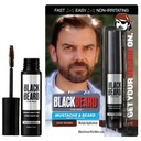 Blackbeard for Men Instant Beard Color – All Day Beard, Mustache, Eyebrow y Sideburn Color – Temporal, Hypoallergenic Beard Dye Alternative – Hasta 45 aplicaciones – Dark Brown, 1 Pack