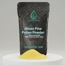 Holistic Bin Organic Pine Pollen Powder Pharmaceutical Grade, Wild Harvested, Golden California Pine Pollen | Non GMO, No Additives | Pure Pollen Supplement Made from The Ghost Pine Tree, 20 g