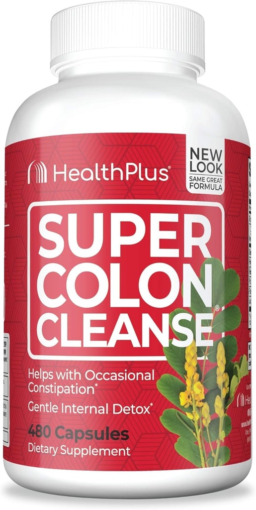 Health Plus Super Colon Cleanse: 10-Day Cleanse -Detox TEN 12 Cleanses, 480 Conde (Package puede variar)