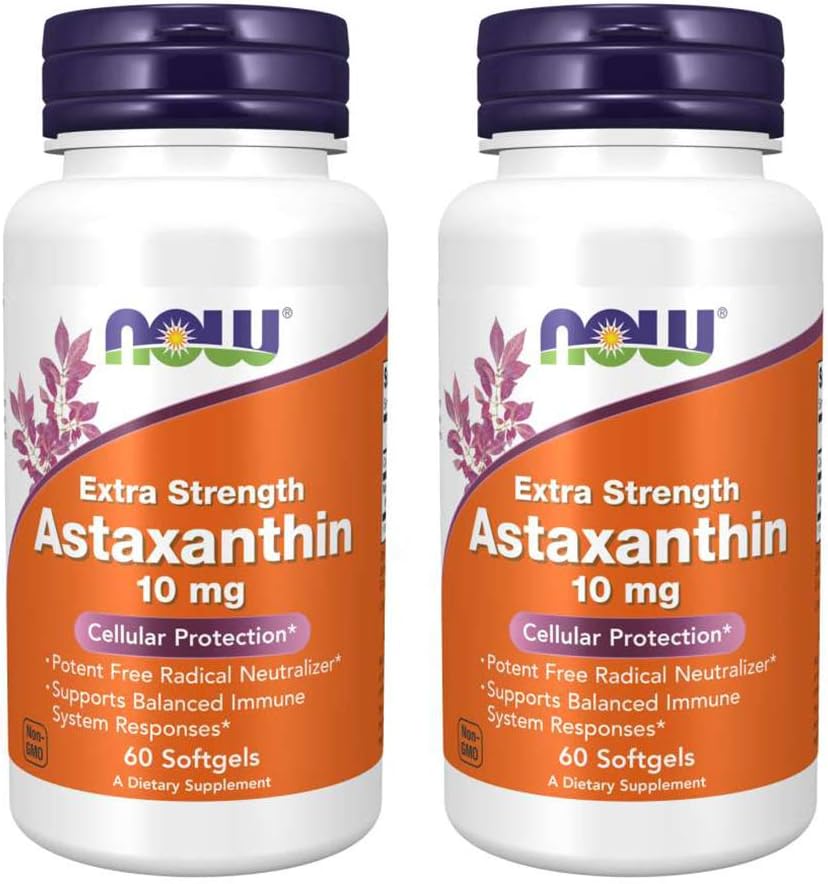 AHORA Alimentos Astaxanthin 10mg 60 SoftGels (2 Pack)