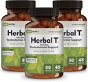DailyNutra Herbal T Men’s Health Formula Supplement for Endurance, Vitality, " Healthy Aging - with KSM-66 Ashwagandha, Tongkat Ali, Tribulus, Eleuthero, " Horny Goat Weed (3-Pack)