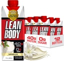 Lean Body Ready-to-Drink Vanilla Protein Shake, 40g Protein, Whey Blend, 0 Sugar, Gluten Free, 22 Vitaminas &amp; Minerals, 17 Fl Oz (Pack of 12) LABRADA