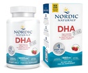 Naturales nórdicos DHA Xtra, Fresa - 60 Gels blandos - 1660 mg Omega-3 - Alta intensidad DHA Fórmula para el soporte del sistema nervioso y cerebral - No GMO - 30 Servimientos