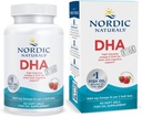 Naturales nórdicos DHA Xtra, Fresa - 60 Gels blandos - 1660 mg Omega-3 - Alta intensidad DHA Fórmula para el soporte del sistema nervioso y cerebral - No GMO - 30 Servimientos