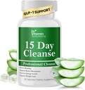 DR VITAMIN SOLUTIONS 15 Day Gut Cleanse Detox for Women, GLP-1 Support - Natural Colon &amp; Detox Cleanse for Weight Loss - Bloating &amp; Constipation Relief - Flushes Toxins & Supports Immunity - 30 Ct.