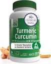 Salud Thru Nutrición Turmeric Curcumin Complejo 500mg Suplemento Silencio como BCM-95 Curcugreen Clínicamente Estudiado Silencio Vegan Certified (Pack of 120)