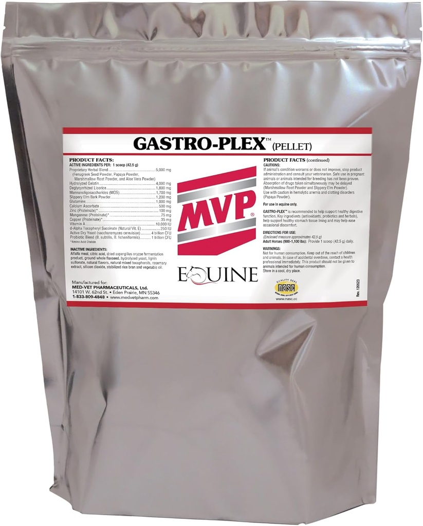 Gastro-Plex (12 lb) apoya Gut Health y Hindgut Digestion in Horses