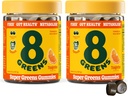 8Greens Daily Fiber Super Greens Gummies - Tangerine Flavor: Boost Immune System " Digestive Health with 8 Real Greens - Non-GMO Formula, Chewables, 50 Vegan Gummies, Pack de 2