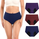Molasus Incontinence Ropa interior para Mujer Absorbencia Periodo Panties Leakproof