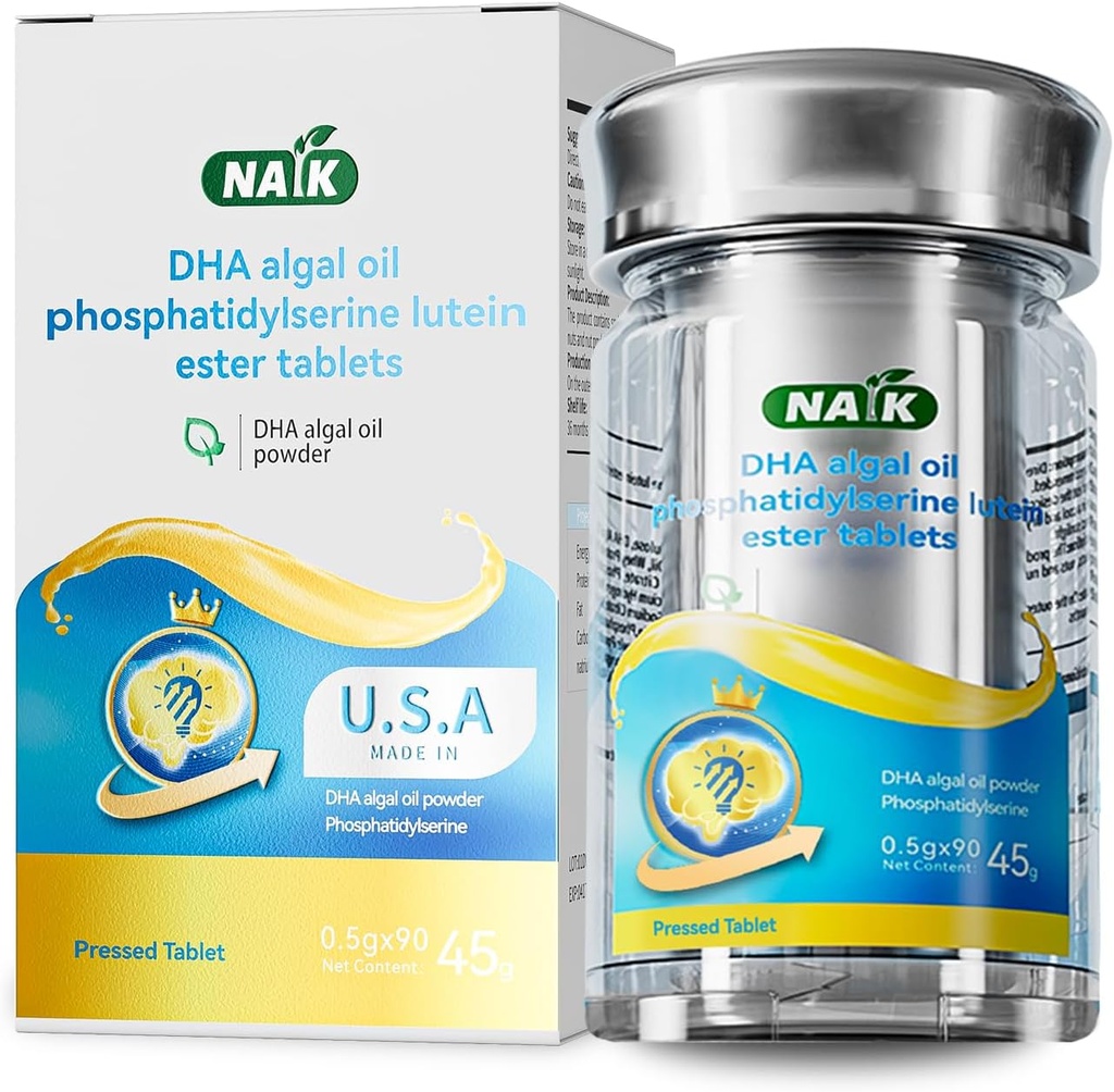 NAIK Estados Unidos DHA algal Oil nervonic Acid phosphatidylserine tonifies Brain Improves Memory Omega-3 Brain Gold Student Adolescent Adult High School Student