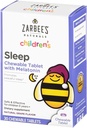 Zarbee's Kids 1mg Melatonin Chewable Tablet, Drug-Free &amp; Effective Sleep Supplement, Easy to Take Natural Grape Flavor Tablets for Children Ages 3 and Up, 30 Count