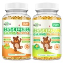 Magnesio Gummies para niños - Magnesio Glycinate Suplemento con L-Theanine, Vitamina B6, D3 para adultos &amp; niños, calma Magnesio para dormir, relajación, cerebro, huesos, naranja &amp; piña