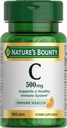 La recompensa de la naturaleza Vitamina C Tabletas, Suplemento de vitaminas, soporta un sistema de inmunológico saludable, 500 mg, 100 cuentan