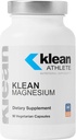 Klean ATHLETE Klean Magnesium ← Apoya la capacidad de producir y utilizar energía (ATP), los músculos de contrato y relajación y mejora el tiempo de recuperación* ← NSF certificado para el deporte Ø 90 cápsulas vegetarianas