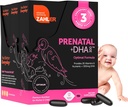 Vitamina prenatal de Zahler con DHA & Folate - DHA Suplementos &amp; Multivitamínicos prenatales para la madre y el niño - Kosher Prenatal DHA Vitaminas prenatales con Hierro, Softgeles Prenatales (180 Conteo (Pack of 1))