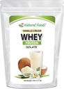 Z Natural Foods Vainilla Crema Whey Protein Isolate, Nutrición-Rich, Flavorful Protein Powder for Heart Health and Immunity, Great in Tea, Coffee, Smoothie, Non-GMO, Sin gluten, Kosher, 5 lbs