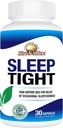 Rise-N-Shine Sleep Tight Suplemento con 5 HTP, Magnesium, GABA y L-Theanine - para Mujeres y Hombres - 30-Day Supply (30 cápsulas)