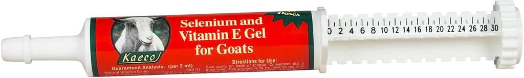 Selenium &amp; Vitamina E Gel for Goats, 80 mL Tube