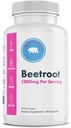 Beetroot Capsules - 1300mg por Serving, 60 Capsules, 30 Servings - Vegan, Non-GMO - Made in The USA - Suplemento Premium Beetroot para Adultos