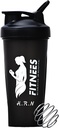 H.R.N 20 Unce Protein Shaker Bottle For Women, Protein Shaker Bottle, Shaker Bottle Perfect For Pre And Post Workout, Shaker Cup For Protein Drink, Cocktail Shaker Cup confidencialidad [BLACK].