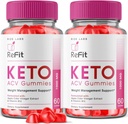 rize labs - Refit Keto ACV Gummies for Advanced Weight Loss with Apple Sider Vinegar, Supplement, Helps in Reducing Belly Fat, for Extra Strength (120 Gummies)