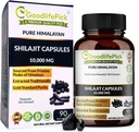 Pure Himalayan Shilajit Capsules.Maximum Strength Natural Shilajit Rich in Trace Mineral & Fulvic Acid.High Altitude Sourcing. Vegan NonGMO 90ct. Extracted Traditionally No Stearate No Rice Flour