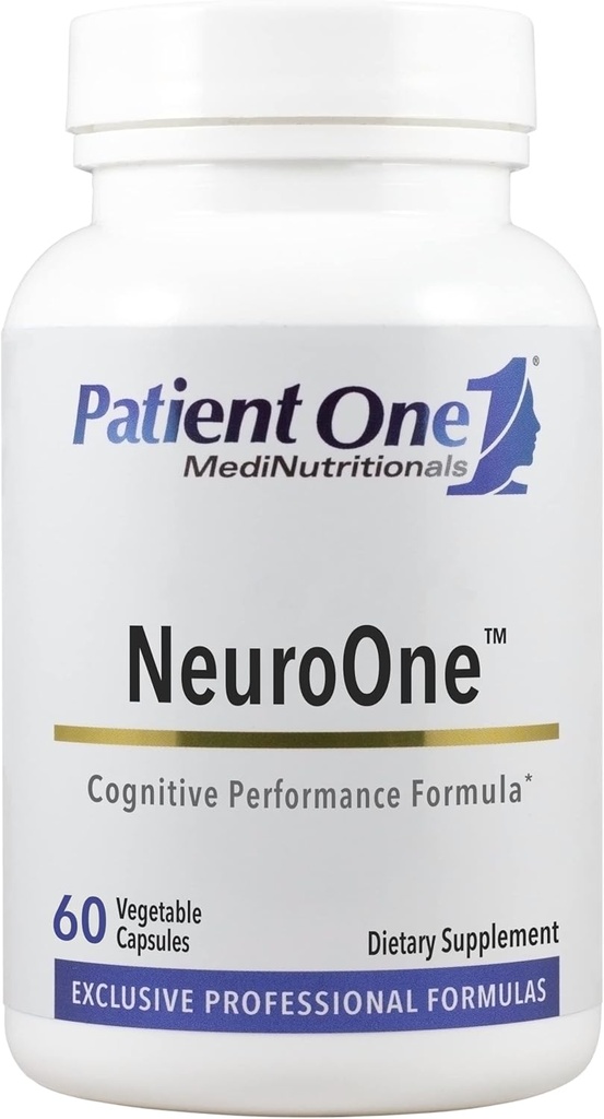 Pacientes One NeuroOne tención Suplemento para apoyar la memoria, la cognición, el humor y el foco* tóxico con citicolina, Acetyl-L-Carnitina, Gingko y Más peru 60 cápsulas