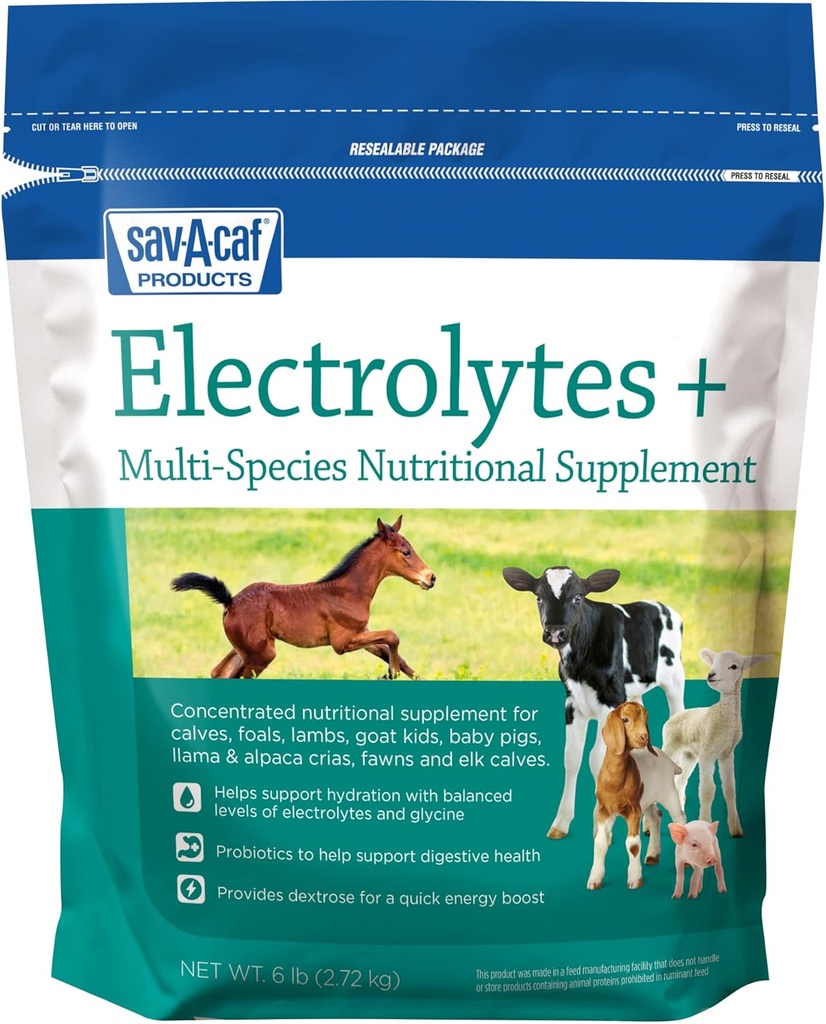 Sav-a-Caf Electrolytes PlusTM Suplemento Silencio 6 Libra (6 LB) Bolsa