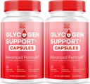 (2 Pack) Glycogen Support Supplement Advanced Formula, Glycogen Support Capsules, Glycogen Support, Advanced Glycogen Support Formula, Glycogen Support Resumen Reseñas, 60 cápsulas para 2 meses