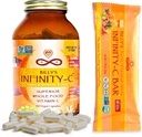 Bundle, 1 botella de vitamina C capsules (30 servidos), 1 caja VIT C Snack Bares (12 Pack)