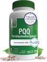 Health Thru Nutrition PQ 20mg 120 Servings Pyrroloquinoline Quinone as PureQQQ ← Mitocondrial Biogenesis ← Certified Vegan ← Non-GMO Gluten Soy Free Capsules Tortura Clean Label PQ Suplemento