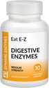 Comer E-Z (30 Conde) Enzimas digestivas para la salud de Gut; Anti-Bloating; Enzyme Digestivo para el soporte de inmuno