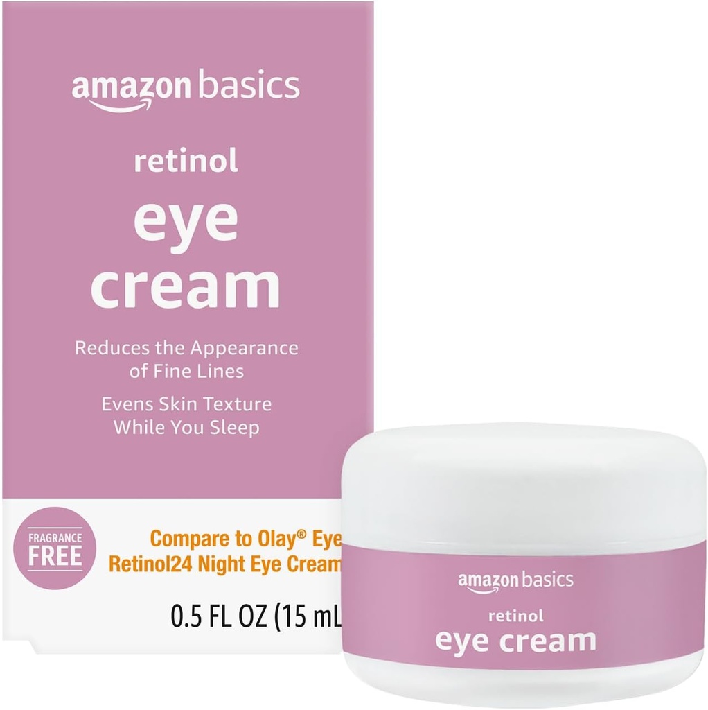 Crema de Ojo Retinol, Fragancia Gratis, 0,5 onzas, 1-Pack