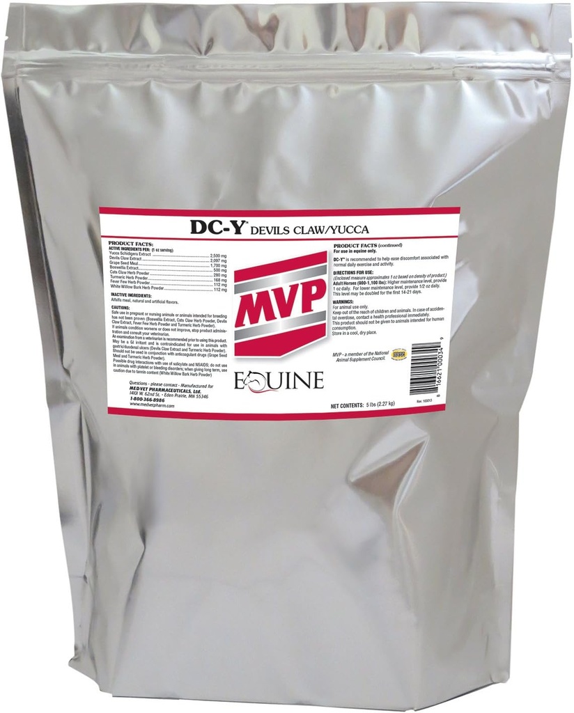 MVP DC-Y (5lb) Ayudas en Minimizing Aches and Tenderness asociado con cada día Actividades en Caballos...