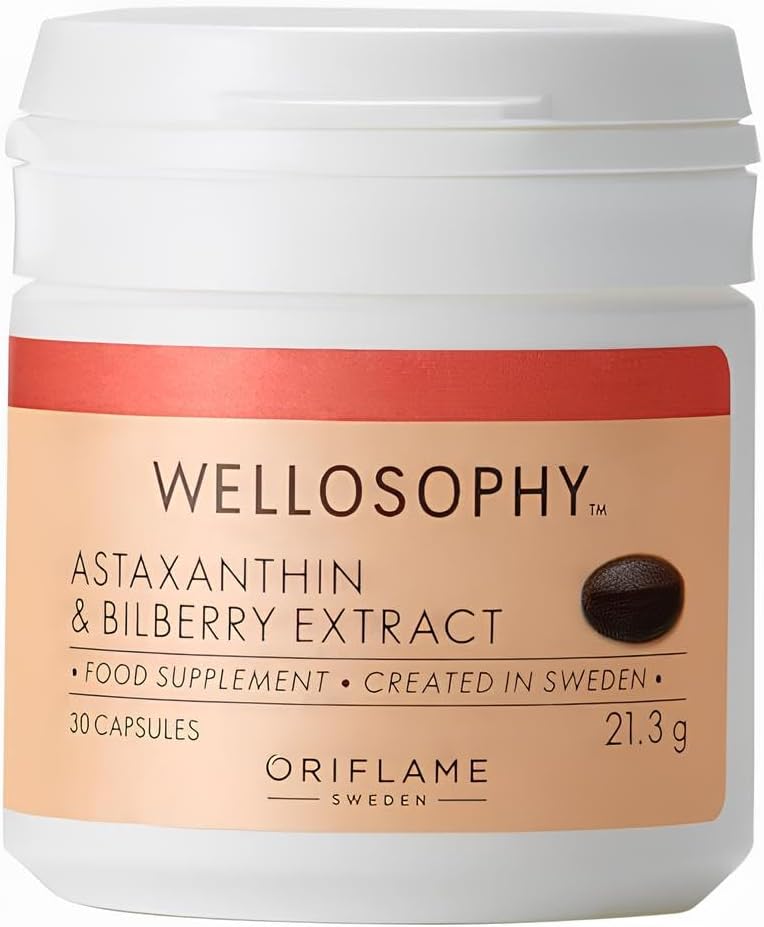 WELLOSOPHY-wellness by oriflame Astaxanthin &amp; Bilberry Extract 30 Capsules