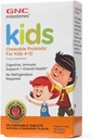 GNC Milestones Kids Chewable Probiotic for Kids 4-12, 30 Chewable Tablets, Supports Digestive and Immune System