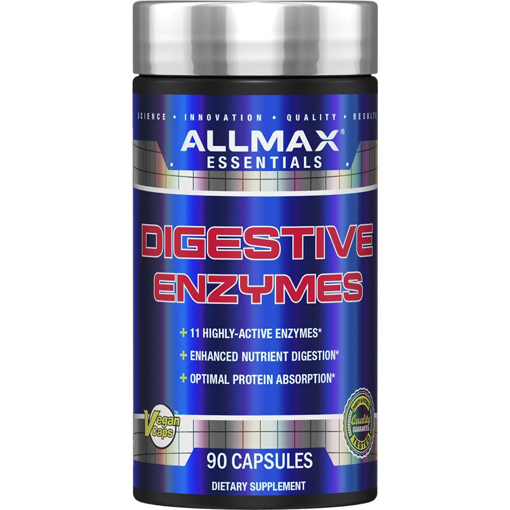 ALLMAX Nutrición enzimas digestivas, 90 cápsulas