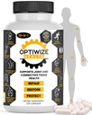 Soporte conjunto 10-in-1 Collagen hidrolizado,MSM, ácido hialurónico, Glucosamina,Chondroitin &amp; Más- Metas Mixta Descomfort, mejora la movilidad y flexibilidad 320 Caps for Men & Mujer Made in USA