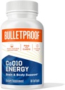 Bulletproof CoQ10 Energy Softgel, 30 Cuenta, Suplemento de Poder Su Cerebro &amp; Cuerpo