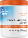 Doctores Mejor Pólvora L-Arginina Pura, apoya la salud cardiovascular, no GMO, libre de gluten, libre de soja, Vegan Net Wt. 10.6 oz (300 gramos)