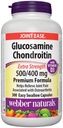 Condroitina de Glucosamina con vitamina D3, fuerza extra, 500/400 mg, Fórmula Premium, 300 Cápsulas fáciles de tragar