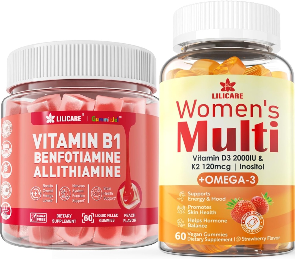 Mujeres Gummies multivitamina+Vitamin B1 Gummies
