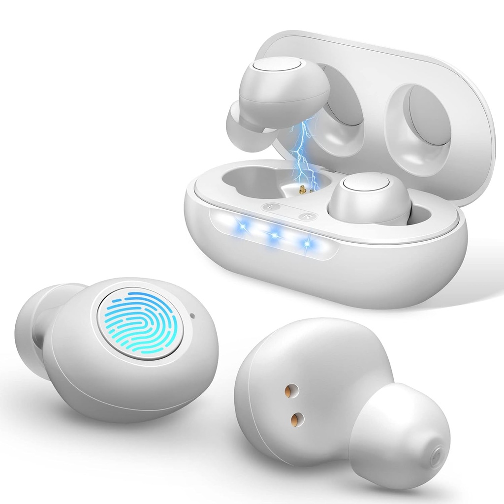 Hearing Aids-Hearing Aids For Senior,Hearing Aid Amplifier,Over the Counter Hearing Aids for Adults,Hearing Assistance Sound Amplifier for Ears Personal Hearing Amplifer for Senior with Battery, White